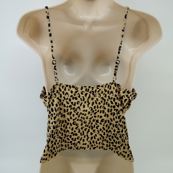 Urban Outfitters Leopard Spaghetti Top S - Picture 3 of 10